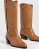 STAUD STAUD Monty Leather Boots Cashew Distressed - 5