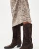 STAUD STAUD Monty Suede Boots Espresso - 3