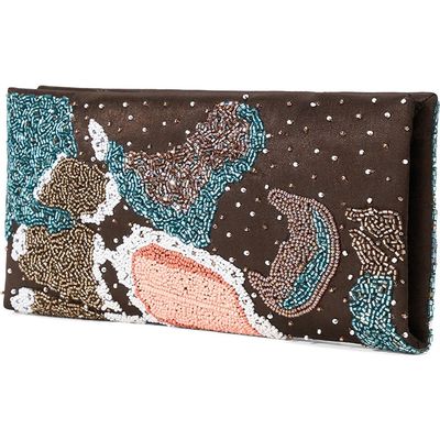 STAUD STAUD Muse Butterfly Beaded Clutch