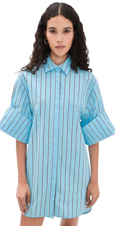 STAUD STAUD Nico Dress Sunday Stripe