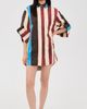 STAUD STAUD Nico Mini Dress Caffe Stripe - 5
