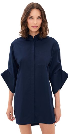 STAUD STAUD Nico Mini Dress Navy