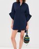 STAUD STAUD Nico Mini Dress Navy - 2