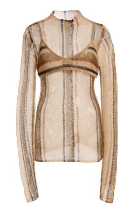 STAUD STAUD Nili Plaid Knit Top