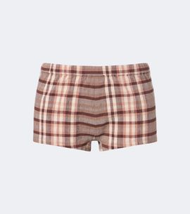 Staud Staud Nilo checked linen-blend shorts