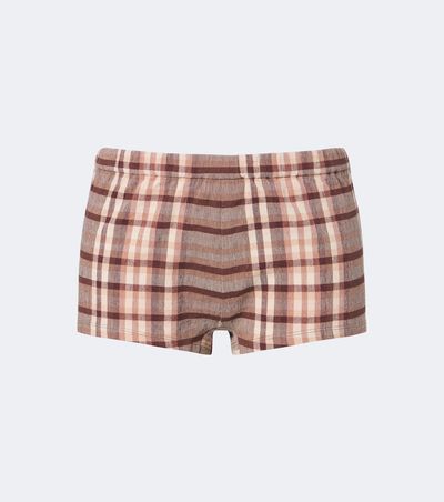 Staud Staud Nilo checked linen-blend shorts