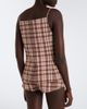 Staud Staud Nilo checked linen-blend shorts - 5