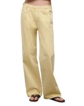 Staud Staud Noah High Rise Wide Leg Jeans in Butter