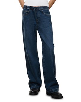 Staud Staud Noah Mid Rise Low Slung Jeans in Heritage