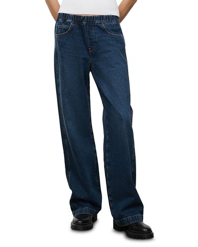 Staud Staud Noah Mid Rise Low Slung Jeans in Heritage