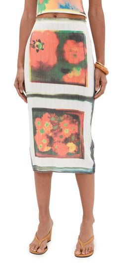 STAUD STAUD Noemi Skirt Superbloom Scarf