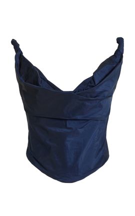 STAUD STAUD Olivia Taffeta Corset Top