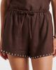 Staud Staud Paddle embellished linen shorts - 3