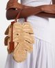 Staud Staud Palm leather-trimmed raffia top-handle bag - 2