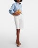 Staud Staud Pesce leather-trimmed raffia clutch - 5