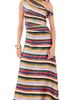 STAUD STAUD Phare Silk Maxi Dress Artist Stripe - 1