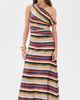 STAUD STAUD Phare Silk Maxi Dress Artist Stripe - 3