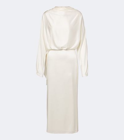 Staud Staud Phoebe draped silk-blend midi dress