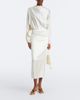 Staud Staud Phoebe draped silk-blend midi dress - 2