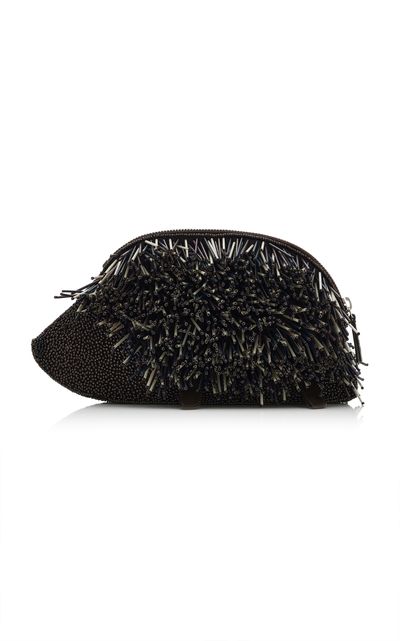 STAUD STAUD Porcupine Beaded Leather Clutch