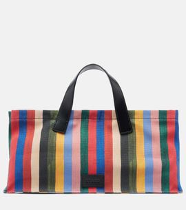 Staud Staud Port Medium striped canvas tote bag