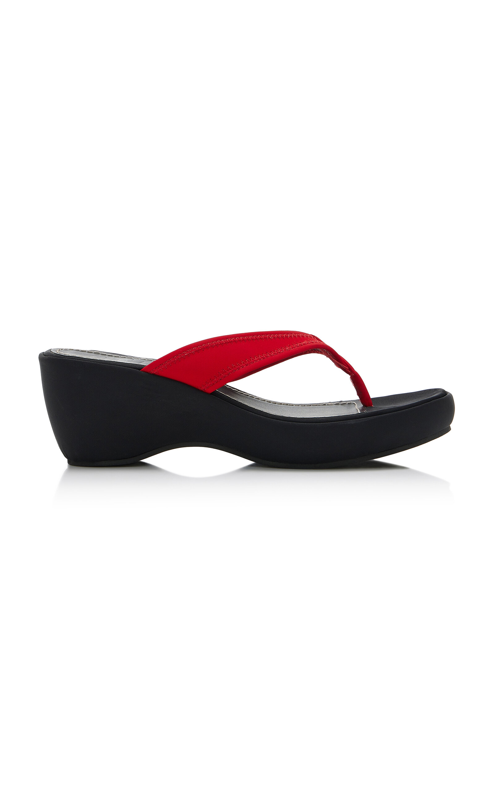 STAUD STAUD Remy Thong Wedge Sandals