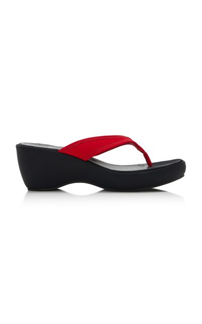 STAUD STAUD Remy Thong Wedge Sandals