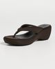 STAUD STAUD Remy Thong Wedge Sandals Espresso - 2