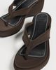 STAUD STAUD Remy Thong Wedge Sandals Espresso - 5