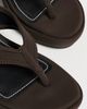 STAUD STAUD Remy Thong Wedge Sandals Espresso - 6