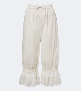 Staud Staud Renzo embroidered cotton voile pants