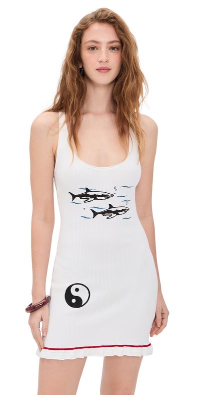 STAUD STAUD Reya Dress Great White