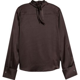 STAUD STAUD Rhodes Long Sleeve Stretch Silk Top