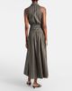 Staud Staud Romy striped cotton midi dress - 3