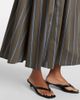 Staud Staud Romy striped cotton midi dress - 7