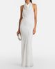 Staud Staud Roselle beaded halterneck organza maxi dress - 2