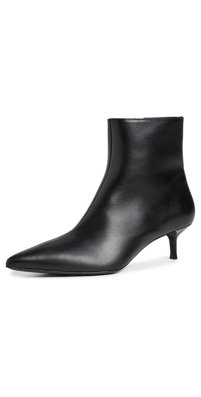 STAUD STAUD Sebastian Kitten Heel Ankle Boots Black