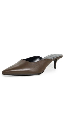 STAUD STAUD Sebastian Kitten Heel Mules Truffle