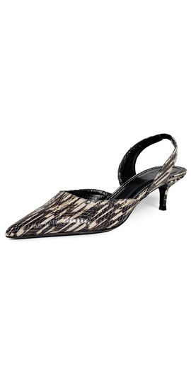 STAUD STAUD Sebastian Slingback Heels Porcupine Quill
