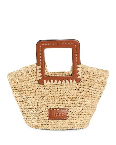 Staud Staud Shirley Raffia Mini Bucket Bag