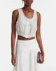 Staud Staud Sicilia lace-trimmed cotton voile top - 2
