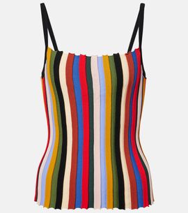 Staud Staud Skye striped tank top