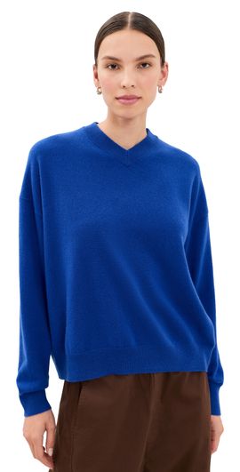 STAUD STAUD Spencer Cashmere Sweater Cobalt