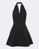 Staud Staud Stella halterneck cotton-blend minidress - 1