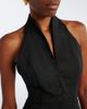 Staud Staud Stella halterneck cotton-blend minidress - 3