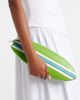 Staud Staud Surfboard striped leather clutch - 2