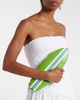 Staud Staud Surfboard striped leather clutch - 6