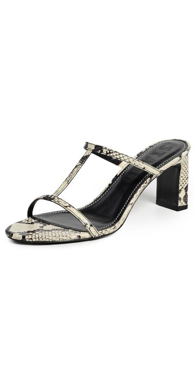 STAUD STAUD Talita Heel Sandals White Snake