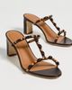 STAUD STAUD Talita Heel Sandals Wood Beads - 5