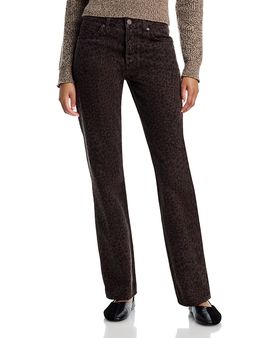 Staud Staud Teddy High Rise Straight Jeans in Night Prowl
